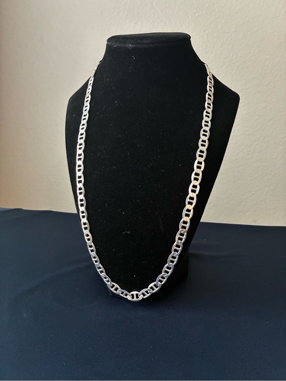 925 Sterling  Silver Chain 24” 7.7mm